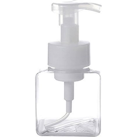 Distributeur de savon mousse vide 250 ml, flacon en plastique avec pompe moussante, format voyage, pour savon liquide, shampoing et gel douche (1/5)