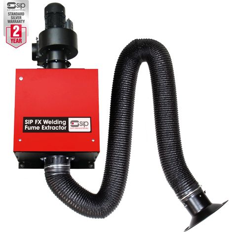 SIP FX-WM Professional Wall-Mounted Welding Fume Extractor (1x Arms) - L240 x W161 x H136 cm