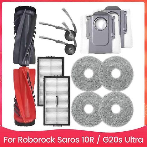 Accessoires pour Roborock Saros 10R/G20s Ultra pièces pour aspirateur robot Brosses principale/latérale filtre HEPA (1/5)