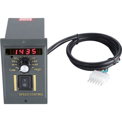AC 220V 50Hz 15-400W Digitaler stufenloser Motordrehzahlregler 0-1450 U/min (15W) (1/5)