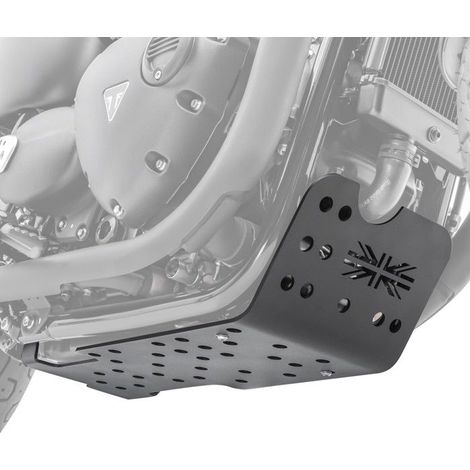 Motorverkleidung für Triumph Bonneville T120 16-25 Motor Aluminium schwarz