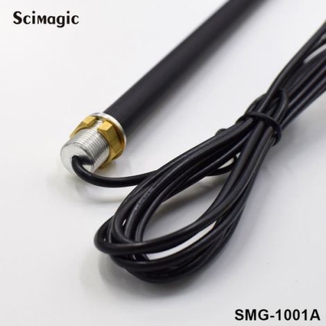 Antenne Exterieure 433MHz - Booster Signal Radio pour Porte et Garage - Câble RG174 2 m - Gain 3 dBi - Impédance 50 Ω (1/4)