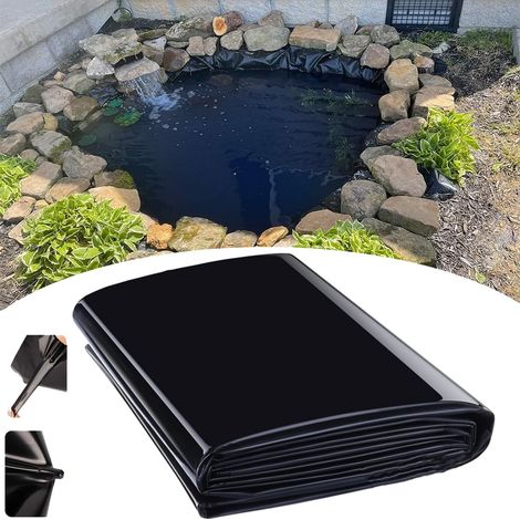 1 Bâche Étang 4x10m, Revêtement HDPE Flexible, Liner Bassin Koi, Résistant Déchirure, Pour Jardin Cascade (1/5)