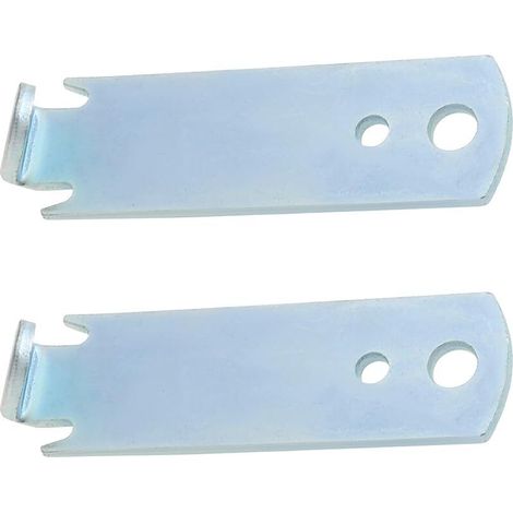 Juego de 2 herramientas de 84 mm con 2 orificios para torcer alambre de cercas, para tensar, fijar y reparar cercas agrícolas.