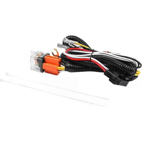 Kit de faisceau de câblage pour relais de klaxon 12V, montage sur grille, avec prise de faisceau de câblage pour klaxon à ressort, compatible avec les accessoires universels pour automobiles et camion (1/5)