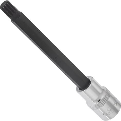 VIGOR Schraubendrehereinsatz, V2126, 1/2 (12,5 mm) Vierkant hohl, Innen Vielzahn Profil XZN, SW M9 (1/3)