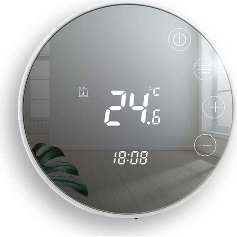 Tuya Smart Thermostats Heating Thermostat Room Thermostat WiFi Thermostat for Electric Underfloor Heating Compatible with Alexa, Google 16A TGR86 (1/4)