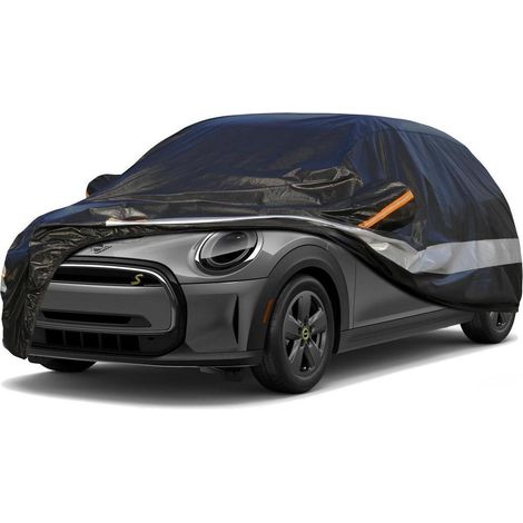 Autoabdeckung 10-lagig wasserdicht atmungsaktiv für Mini Electric (2019-2023) Schwarz (1/5)