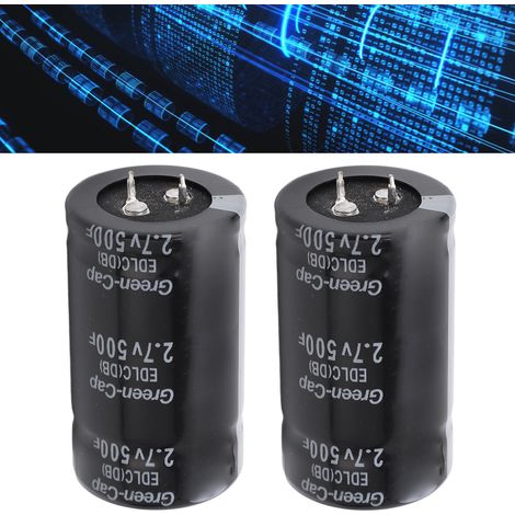 Supercondensateur 2,7 V 500 F, noir, accessoire redresseur (1/5)