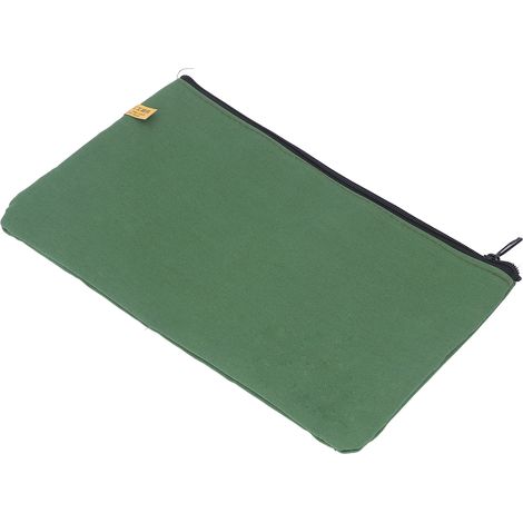 Sac à outils portable multifonctionnel en toile vert armée, robuste et portable, pour clé, tournevis et clou (13 x 7,5 pouces). (1/5)