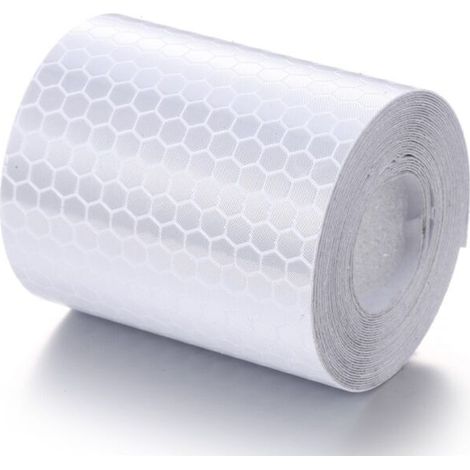 EASYCOMFORT Blanc 5cm 3M pour coller et couper - ruban réfléchissant résistant aux intempéries - ruban adhésif d'avertissement, réfléchissant et auto - adhésif - marquage sécurisé (1/4)
