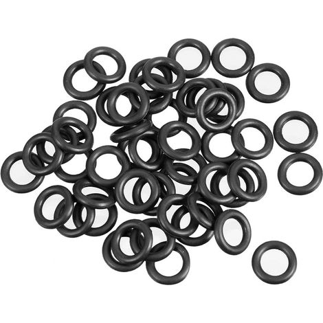 O-Ring 7mm OD 4mm ID 1.5mm Width Metric Nitrile Rubber Pack of 50 (1/5)