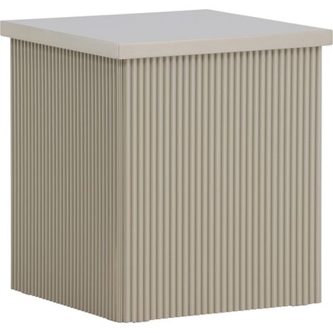 Table d'Appoint Design "Lenox" 45cm Beige (1/5)