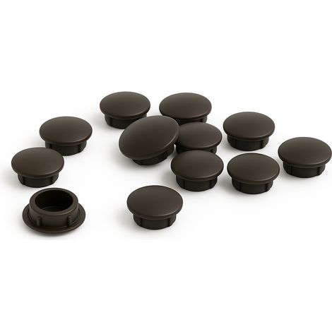 Tapón embellecedor marrón Ø6mm – Pack de 10