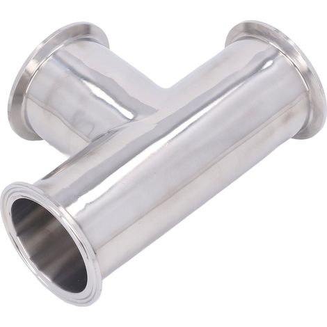 Raccord en Té Triple Voie 3 Sorties Inox 304 pour Tuyauterie, Connecteur de Tube 51 mm (1/5)