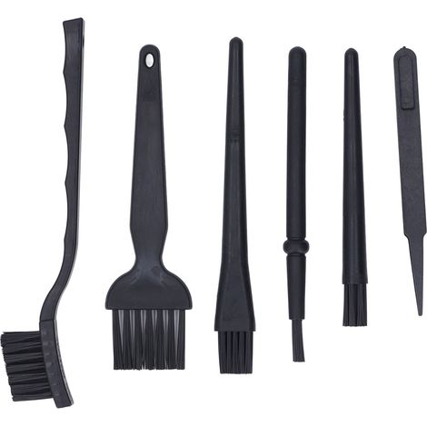 de 6 brosses de nettoyage antistatiques avec pince à épiler