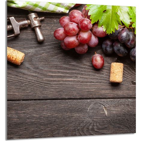 GLASPLATTE FÜR KÜCHE 60x65 Obst