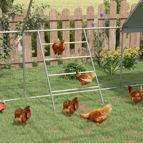 Échelle de siège pour poules,4 perchoirs,résistante aux intempéries,pour 4 à 6 poules,acier/bois