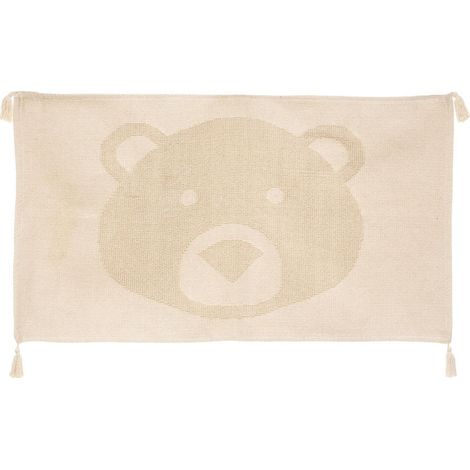 Atmosphera Aktivitäten Teppich beige 90x60 cm für Kinder