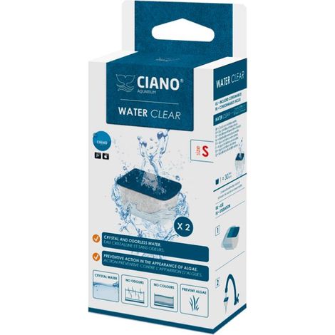 CIANO Repuestos para filtros Water Clear S (x2) tamaño S (CF-20 &