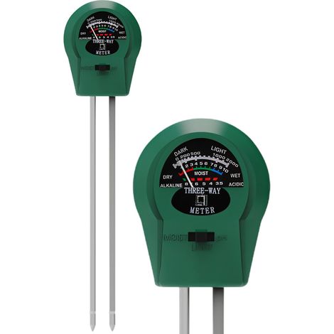 Testeur Humidité Plante, 3 en 1 Humidité/Fertilité/Ph Metre Hygrometre Phmetre Capteur Humidité pour Plante Jardin Pelouse Ferme Intérieur et Extérieur (Pas Besoin De Batterie) (1/4)