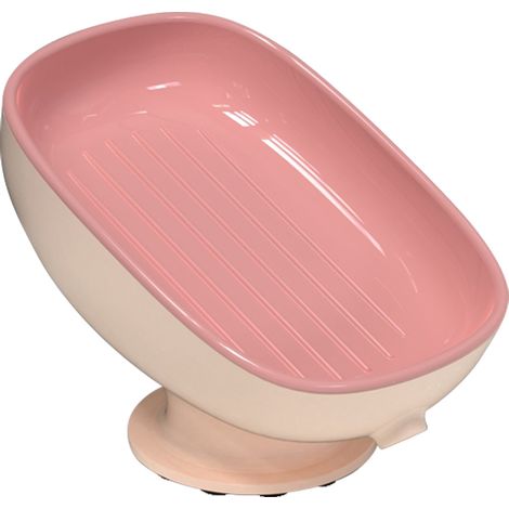 1 Porte-savon,étagère double couche,système évacuation eau,ventouse adhésive,pour salle de bain (1/5)