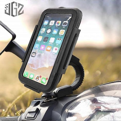 Wasserdichte Motorrad-Handyhalterung mit Rückspiegelhalterung, passend für Piaggio Medley Liberty MP3 Beverly GILERA GP NEXUS (1/5)