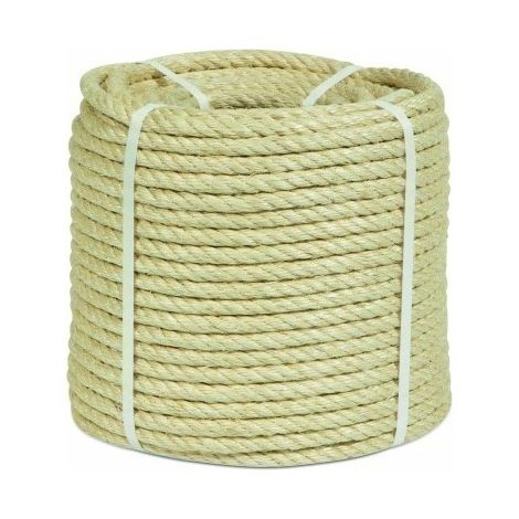 Cuerda Torcida 06Mm Sisal Natural 4 Cabos Hyc 200 Mt (1/2)
