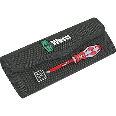Wera 9476 Falttasche für bis zu 8-teilige Kraftform Kompakt VDE Stainless Sätze, leer, 180 x 80 mm