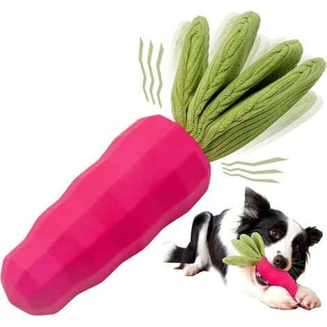 Jouet Pour Chien - Carotte En Caoutchouc Avec Sifflet Interactif - Pour Chiens Moyens À Grands - 1 Pièce (1/5)