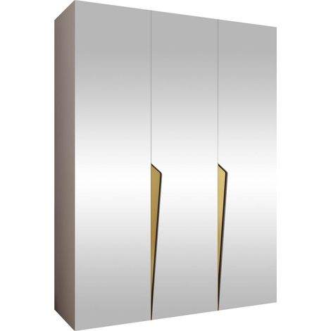 Armoire Hartford 614, Cachemire, 202x150x52cm, Portes d'armoire: Avec des charnières, Nombre d'étagères: 0 (1/5)
