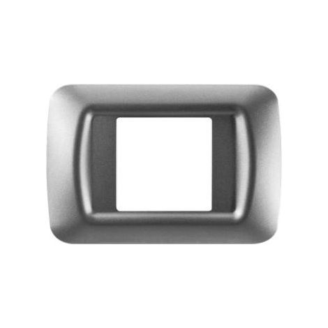 PLAQUE 2 POS.TITANE METALLISE TOP SYSTEM GEWISS GW22602