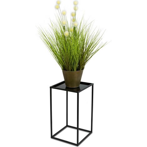 Moderner, stehender Blumenständer, 40 cm, schwarz