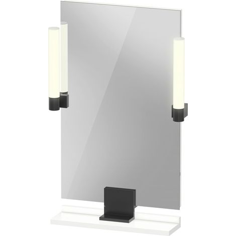 Duravit Sivida miroir, noir diamant mat, 450x36x650mm, éclairage (1/5)