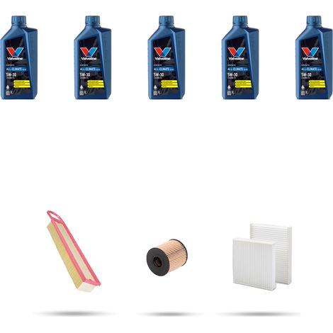 Kit tagliando 3 FILTRI e 5L OLIO compatibile con Ds3 1.6 16v 88kw dal 2015 (1/5)
