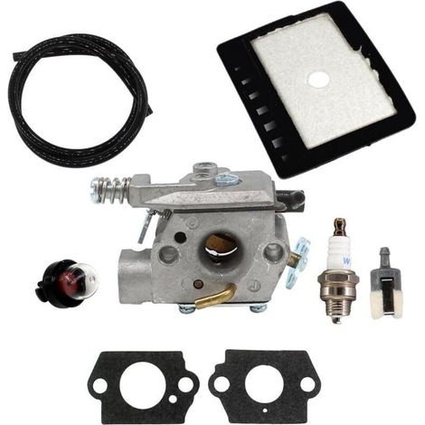 Carburateur tronçonneuse Compatible avec Echo CS-303T CS-3000 CS-3400 CS-3450 WT-402A WT-402 WT402-1 12300139136 Kit avec filtre à air pompe bougie (1/4)