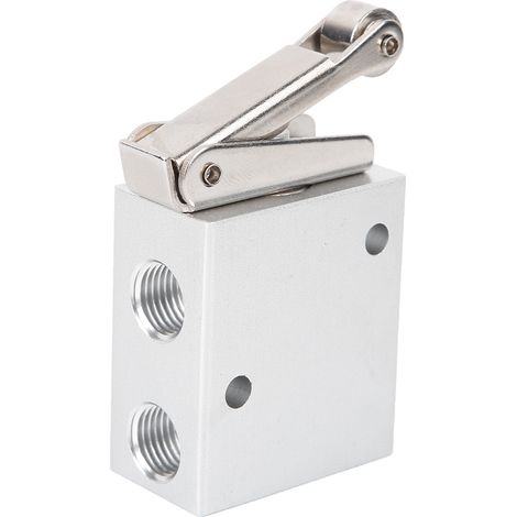 Vanne à bouton-poussoir, vanne à membrane, trois voies, alliage d'aluminium, équipement pneumatique JM-07 R G1/4 pouce (1/5)