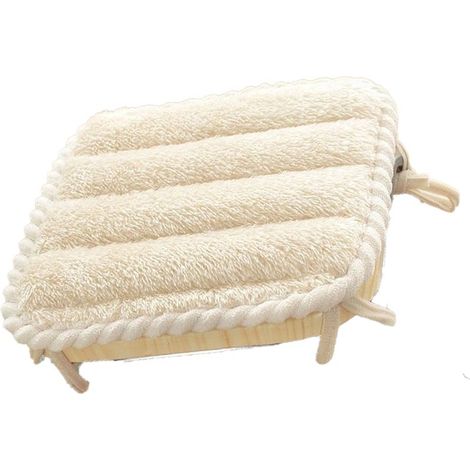 Sitzkissen – 45 x 45 cm – Plüsch und Polyester – rutschfest mit Gurten – für Bürostuhl, Esszimmerstuhl, Rollstuhl, Autositz – 1 Stück (1/5)