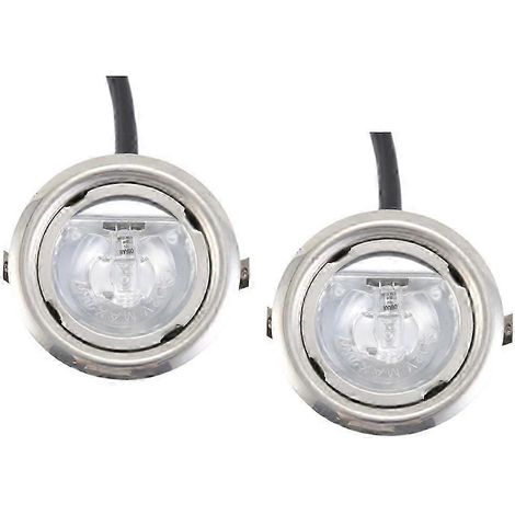 Lot de 2 ampoules halogènes 20 W pour hotte de cuisine, 65 mm, verre transparent, 12 V CA, pour éclairage de ventilateur d'extraction et de ventilation. (1/5)