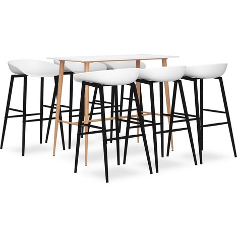 7-tlg. Bar-Set Weiß