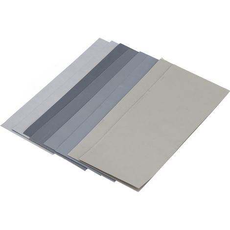 Kit de 20 feuilles de papier de verre pour ponçage à sec et à l'eau, grain 1000 à 7000, imperméable. (1/5)