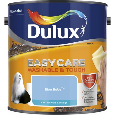Dulux Easycare Washable & Tough Matt Emulsion Paint - 2.5L - Blue Babe