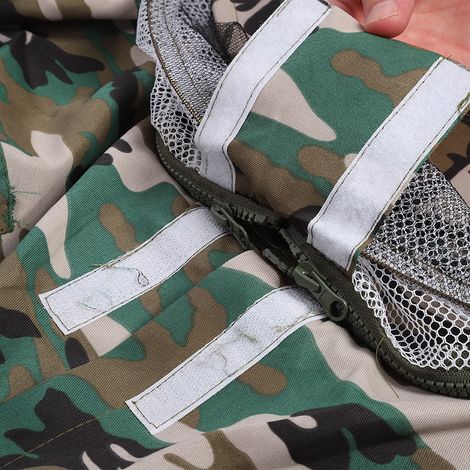 [Traje protector] Traje de apicultura XL de poliéster con velo con cremallera. (1/5)