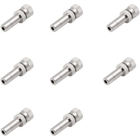 Packung mit 10 Schnellanschluss-Sprühdüsen, 6-mm-Sprühnebel, für Gärten, verschiedene Größen (0,6 mm) – 0,5 mm (1/5)