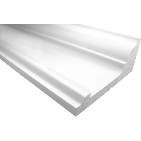 Facciata Cornice EPS PU resistente agli urti 155x380mm KC133: 2 metri / 1 modanatura (1/3)