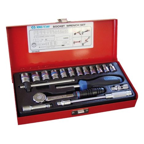 KING TONY - Coffret 1/4"  18 pièces