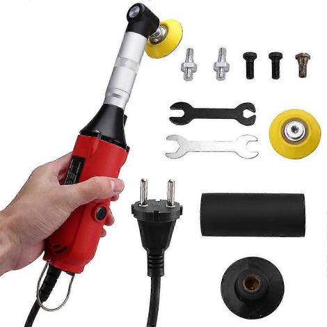 Outil électrique coudé 90° pour nettoyage de carrelage - 350 W, vitesse réglable (1/5)