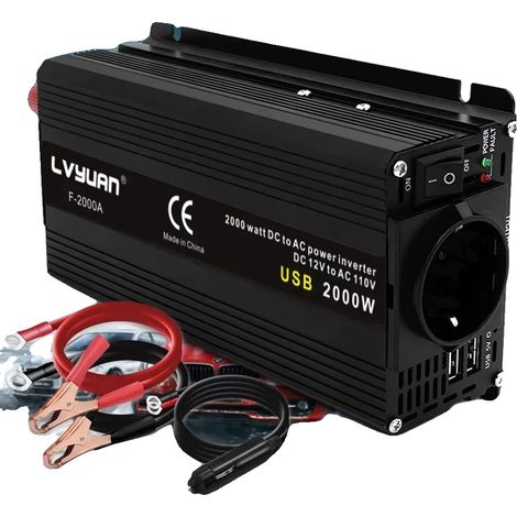 UPS, uscita continua 750W, doppie porte USB, 12V 220V 2000W (1/2)