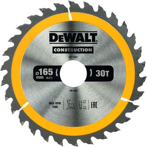 Dewalt piła tarcz.165x30mmx30z
