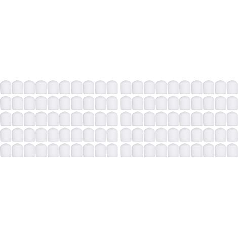 Bouchons De Sécurité Pvc - Protection Filetage 15mm - Résistant Feu Et Vieillissement - Pour Tuyaux Et Raccords - Lot De 100 Pièces (1/5)